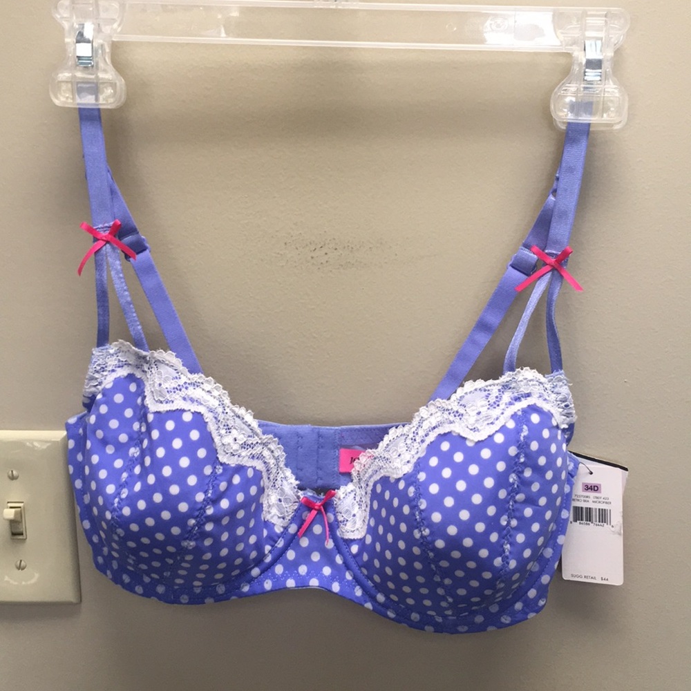 Betsey Johnson Retro Bra 34D NWT